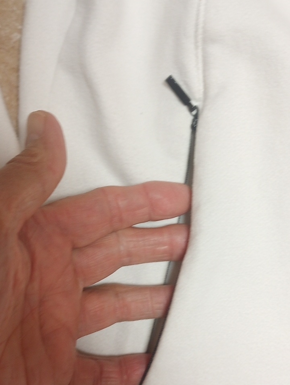 Gear For Sports White Fleece Jacket Trimmed In black - Picture 6 of 9